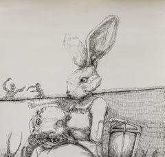 Just in case something scary happens Daniel Piérart Contemporary art drawing ink