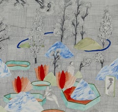 The imperceptible heartbeat #2 Hélène Duclos Contemporary drawing art nature