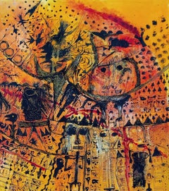 Amnesia dell'infinita amnesia Philippe Azéma Arte contemporanea arte outsider giallo
