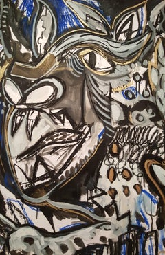 Il grande lupo - Timothy Archer, 21° secolo, Disegno figurativo contemporaneo