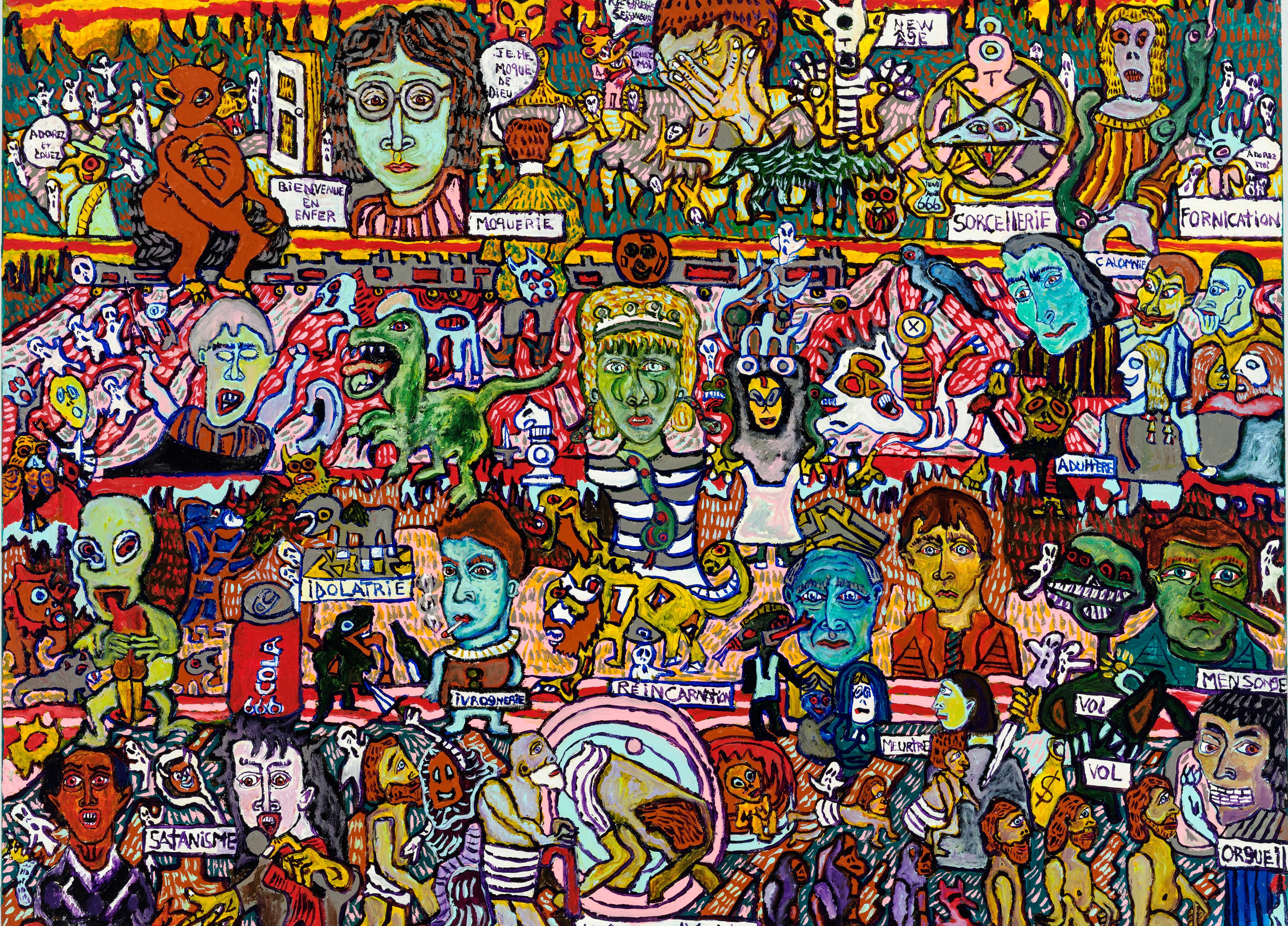 Pintura acrílica sobre lienzo
Firmado
Obra única