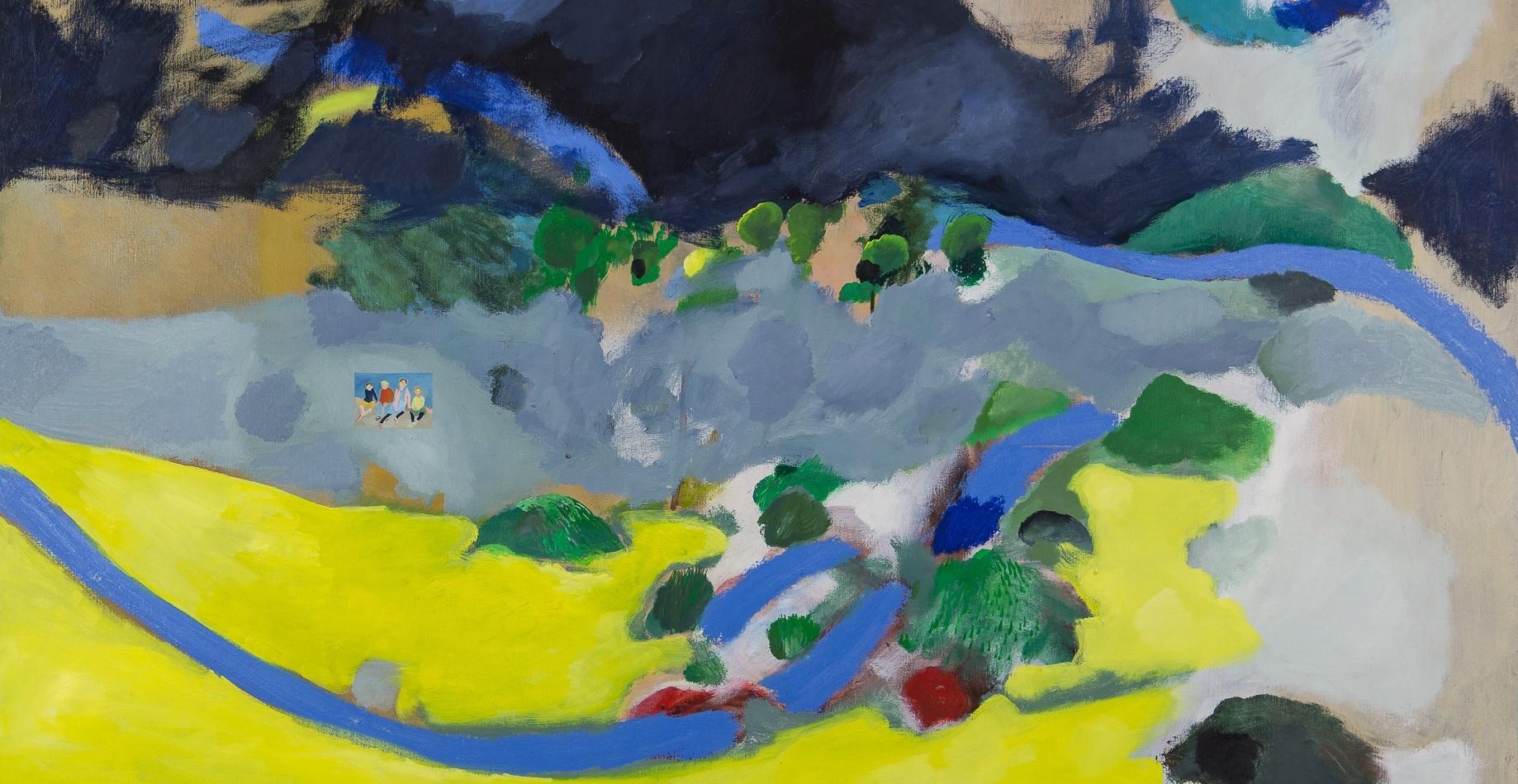 Eventi paralleli #2 - Hélène Duclos, 21° secolo, Pittura Contemporanea in vendita 1