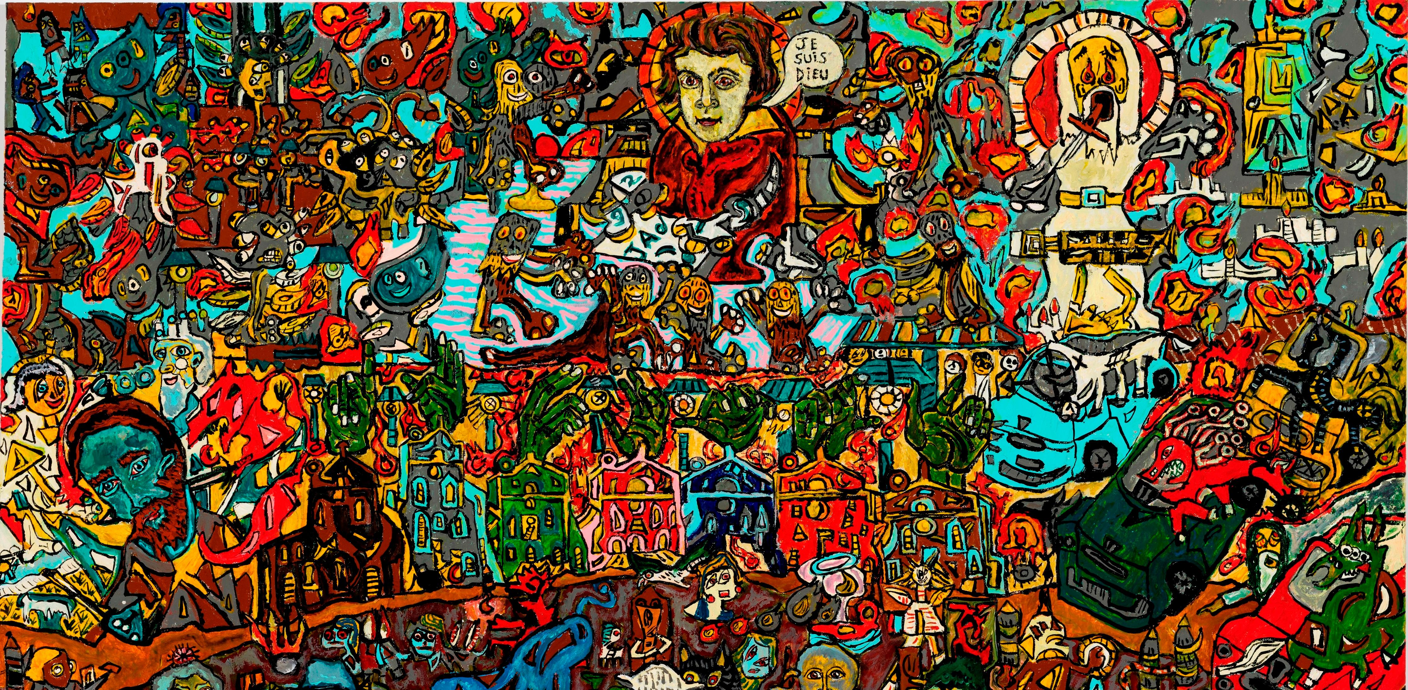 Die Apokalypse - Anick Langelier, 21. Jahrhundert, Zeitgenössisches figuratives Gemälde im Angebot 2