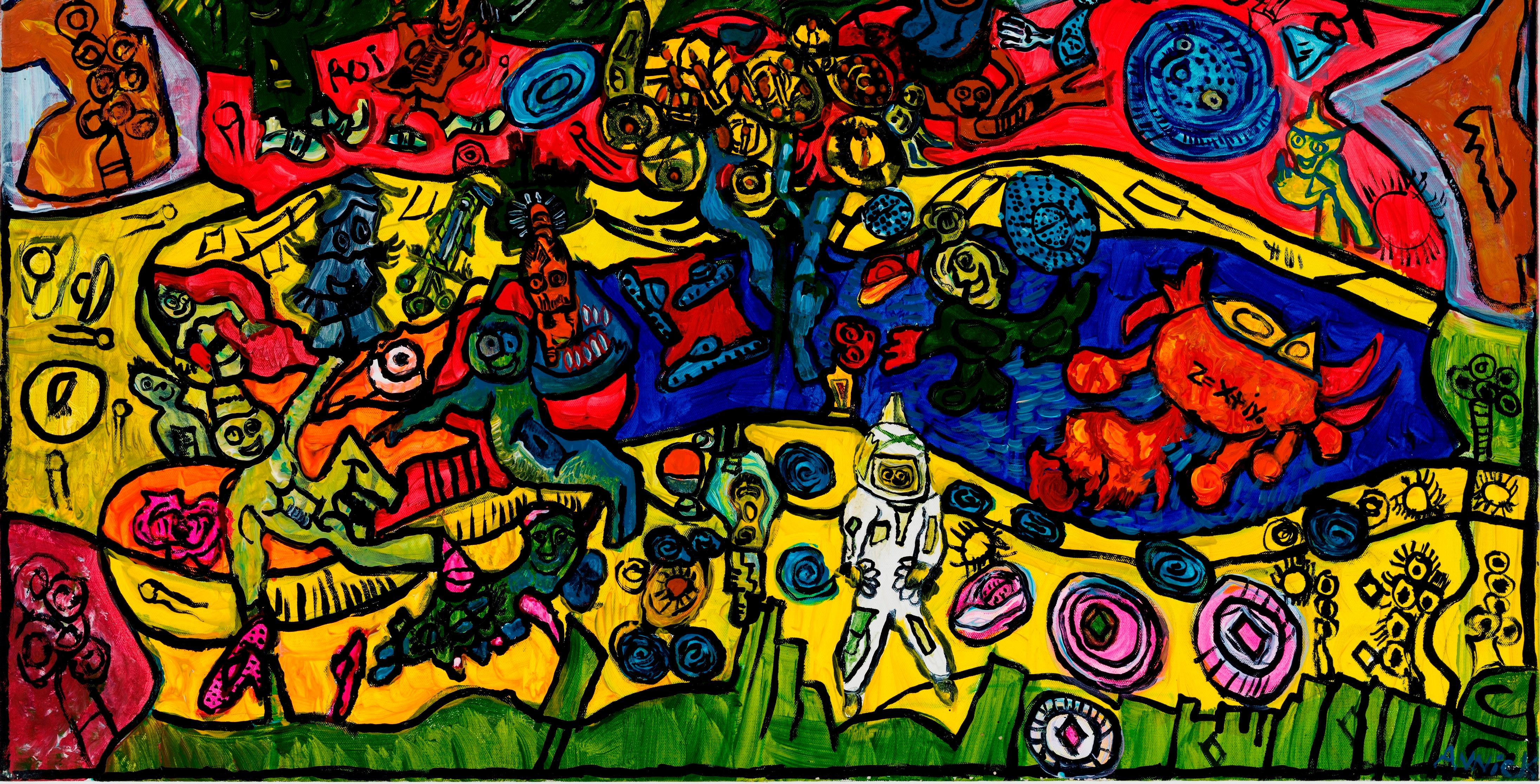 La Leyenda del Rey Arturo - Anick Langelier, Siglo XXI, Arte outsider en venta 1