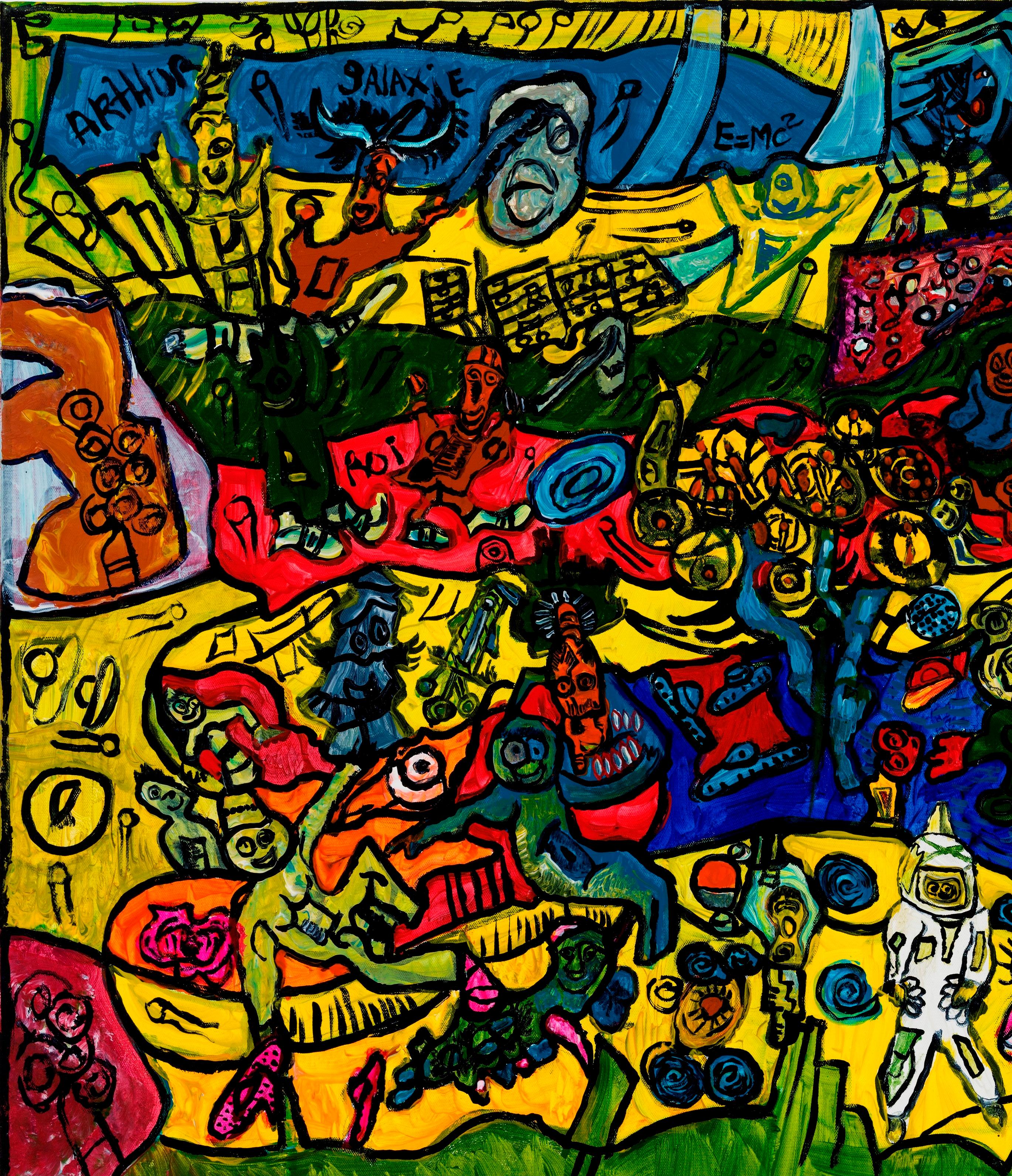 La Leyenda del Rey Arturo - Anick Langelier, Siglo XXI, Arte outsider en venta 3