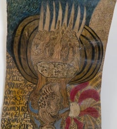 Tattoed character - Geneviève Seillé, 21st Century, Outsider art, Figurative
