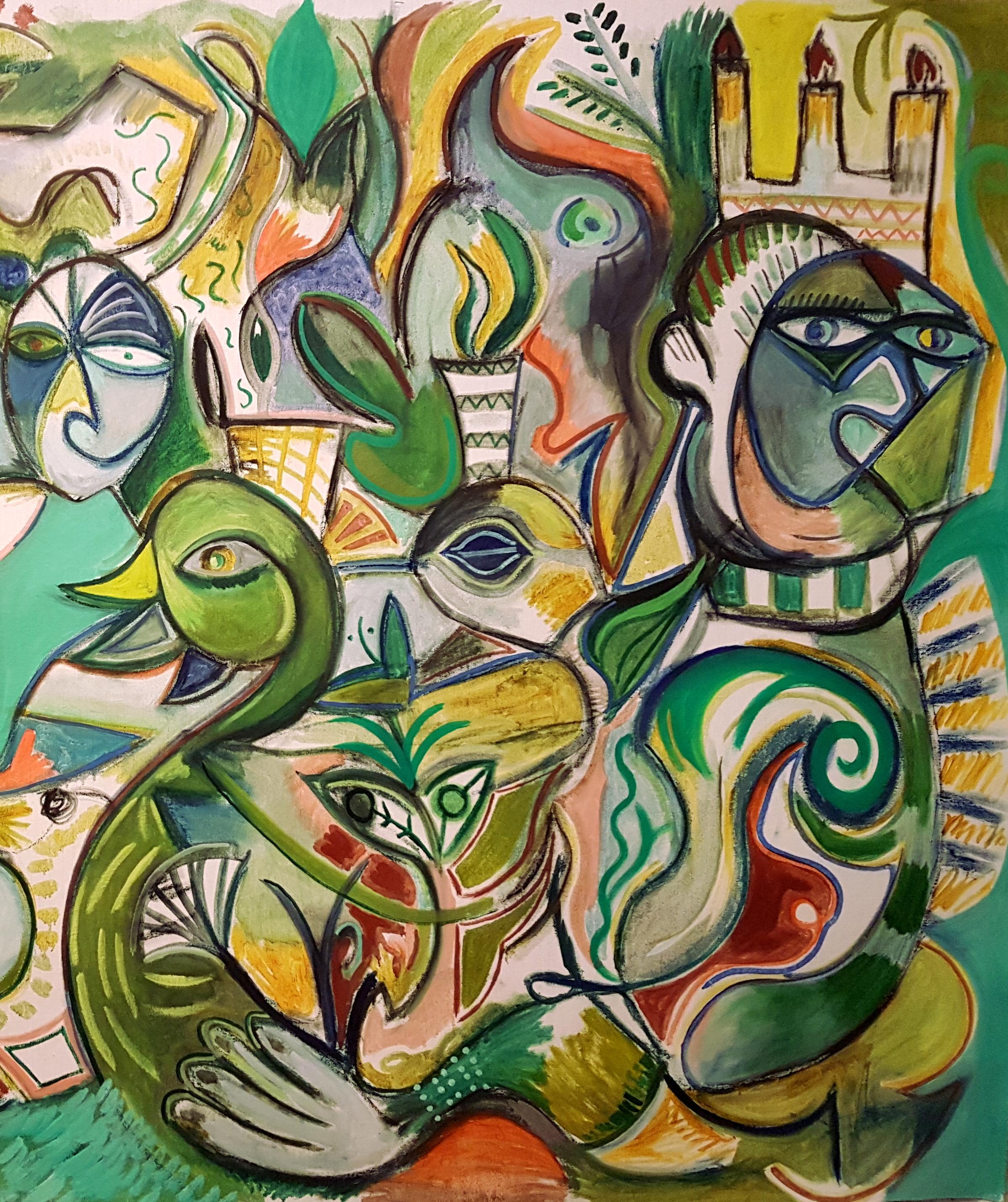 En el lago - Timothy Archer, Pintura del siglo XXI, Figurativo contemporáneo en venta 2