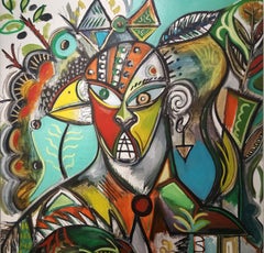 The sorcerer's apprentice -Timothy Archer, 21st Century painting, Figurative art