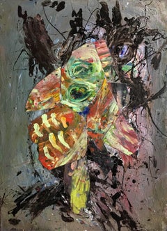 Canceled if found out - Julien Wolf, Contemporary Expressionist Painting