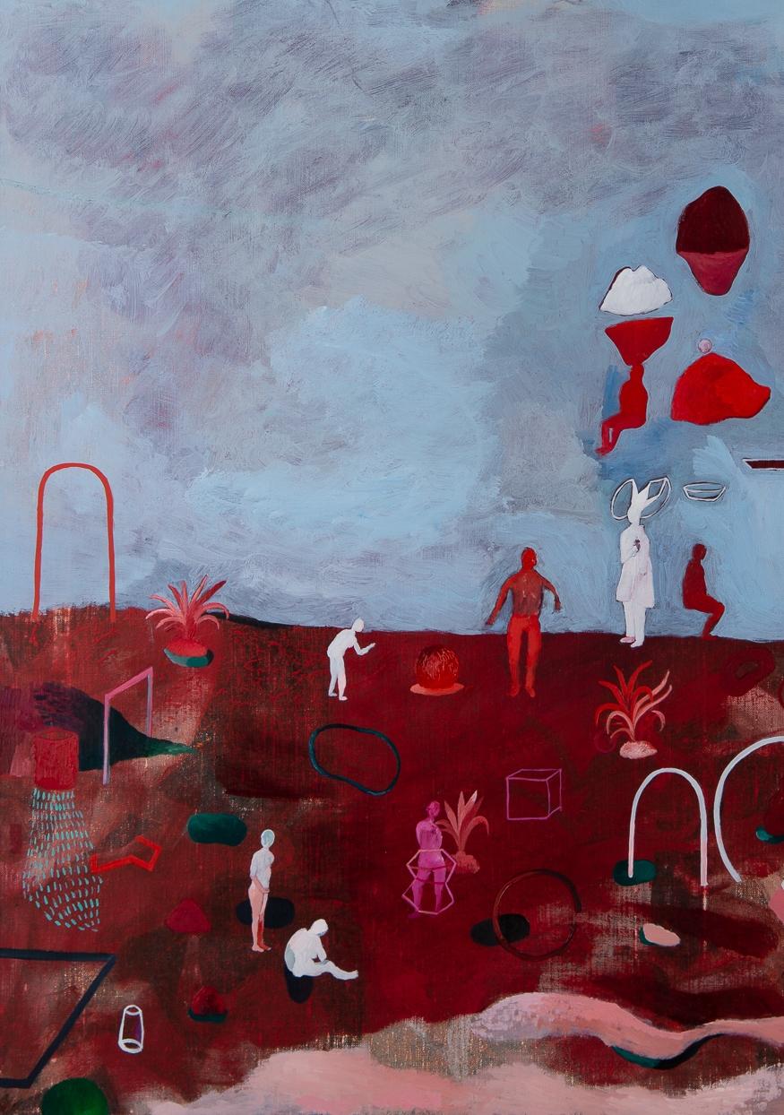 Olio su tela
Firmato
Un lavoro unico
1 / Hélène Duclos, 2016 - Dichiarazione dell'artista

