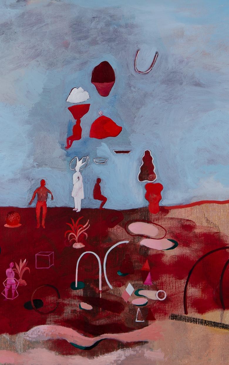 Memoria selettiva #3- Hélène Duclos, Pittura figurativa contemporanea in vendita 3