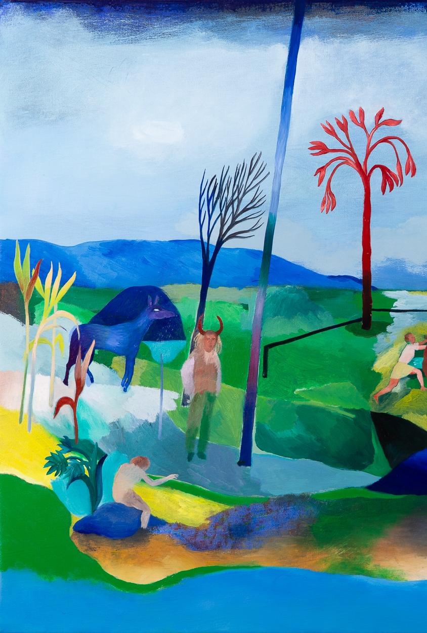 Olio su tela
Firmato
Un lavoro unico
1 / Hélène Duclos, 2016 - Dichiarazione dell'artista


