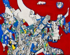 Pesce Mercante-Antoine Néron Bancel, 21° secolo, Pittura figurativa contemporanea