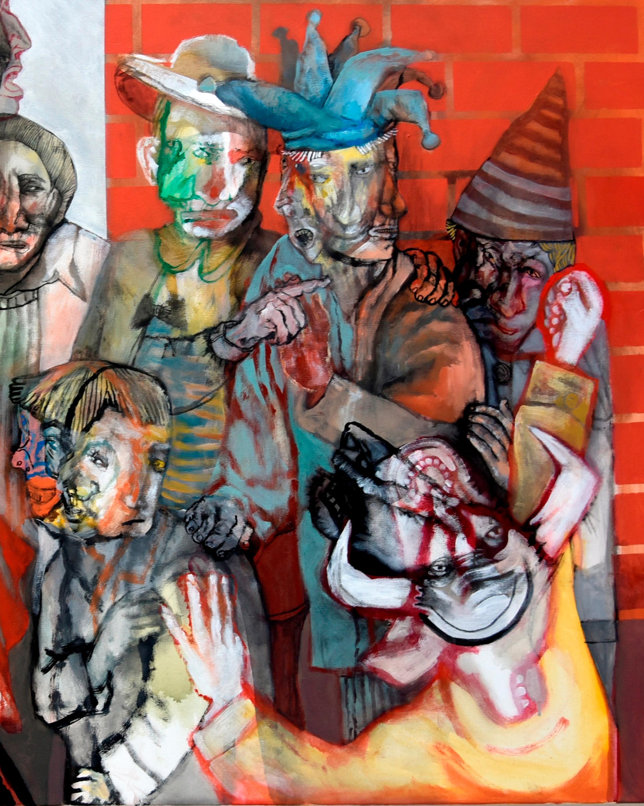 Magic in the streets - Sergio Moscona, 21st Century, Figurative painting 2