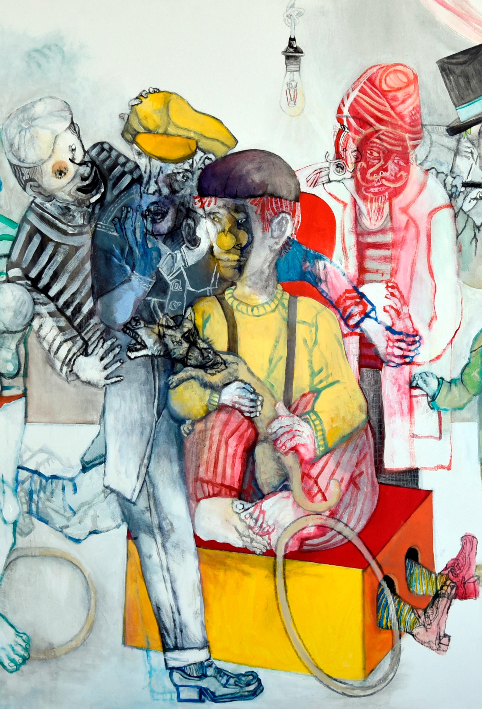 A circus to recombine - Sergio Moscona, 21st Century, Figurative painting 2