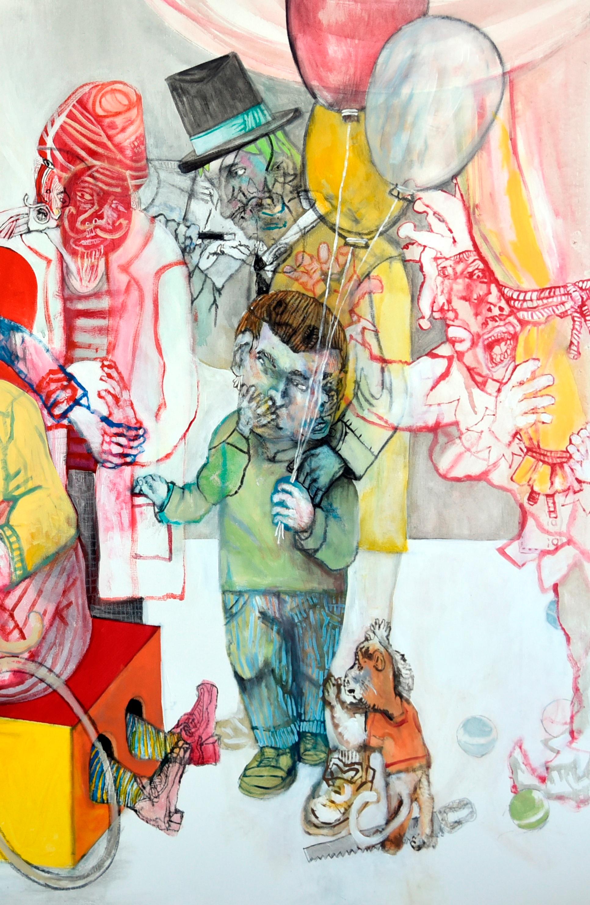 A circus to recombine - Sergio Moscona, 21st Century, Figurative painting 3