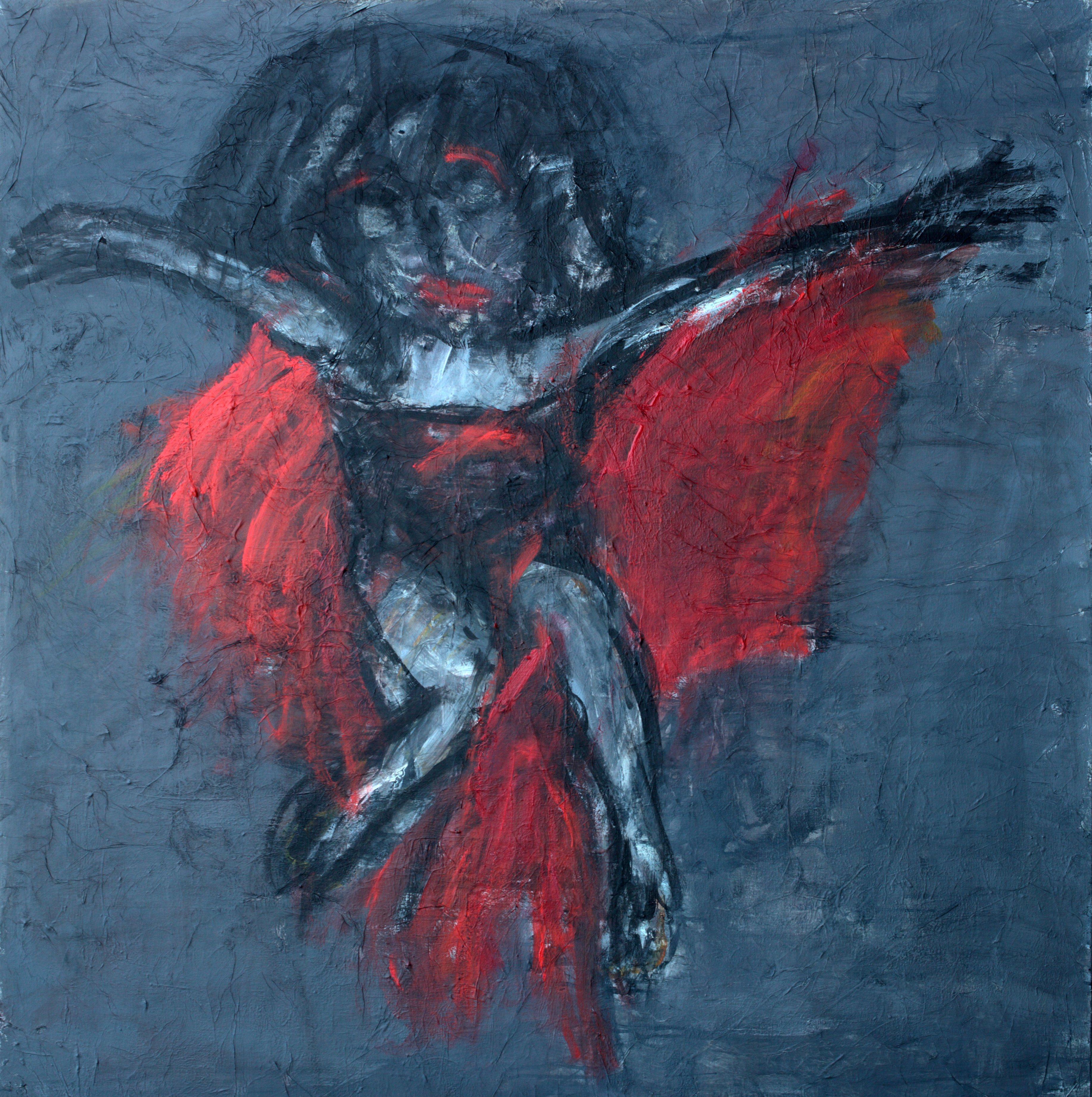 Dance with me - Joanna Flatau, zeitgenössische expressionistische Malerei des 21. Jahrhunderts im Angebot 1