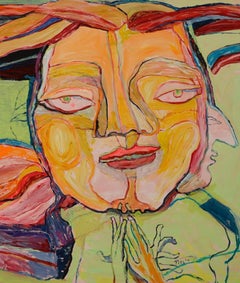 Prayer - Simone Picciotto, 21. Jahrhundert, Zeitgenössische figurative Malerei