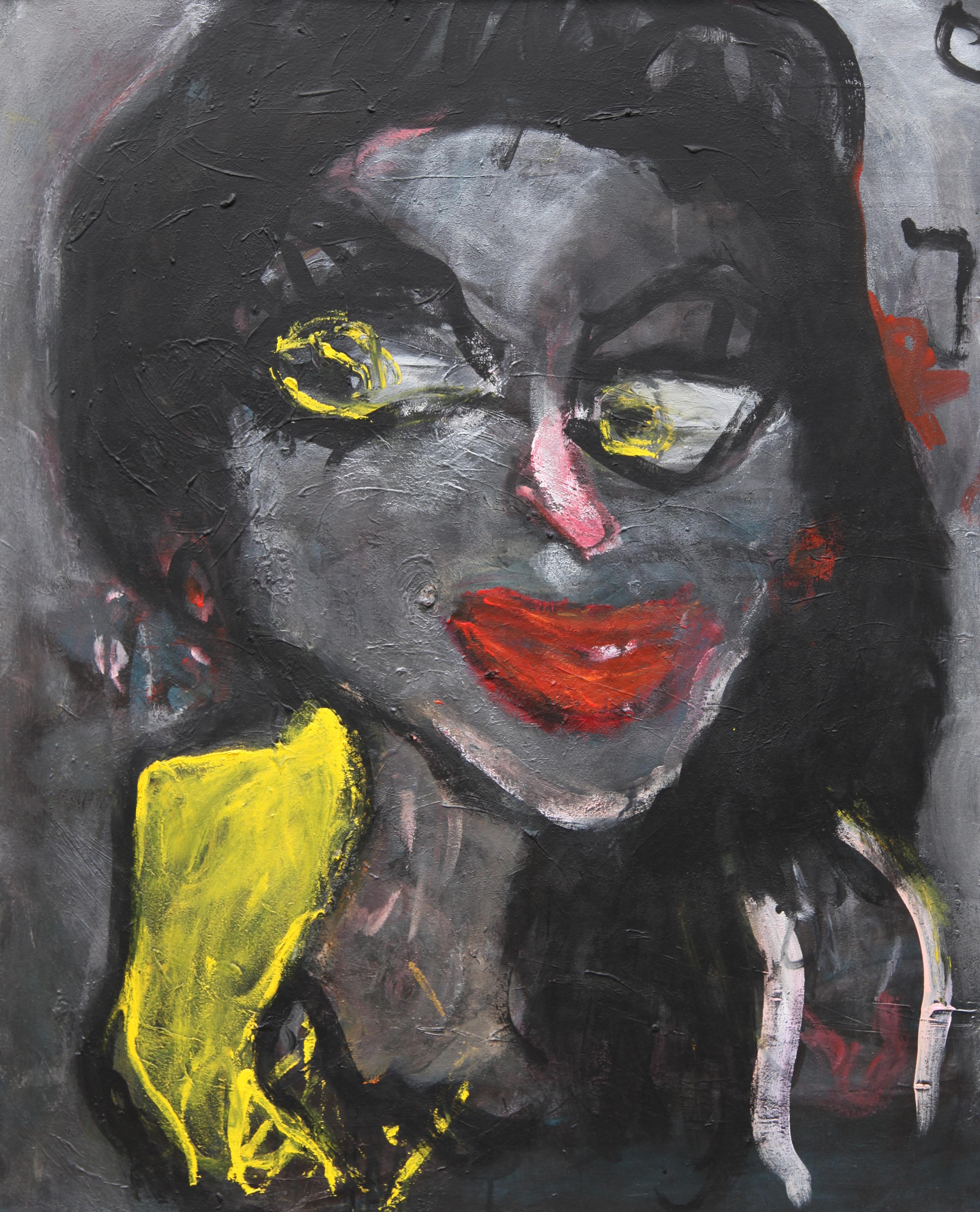 Un hommage à Amy Winehouse
Peinture acrylique sur toile
Signé 
Travail unique

Joanna Flatau est née à Varsaw, en Pologne. 
Elle est diplômée de l'université d'histoire de l'art de Varsovie et de l'académie des beaux-arts de Varsovie en 1969.
Elle