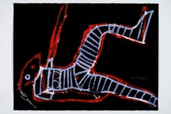 Vagando en la oscuridad -Daniel Erban, Siglo XX, Outsider Pintura figurativa