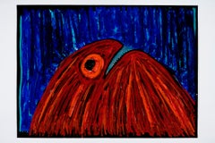 Un fantasma solitario el fantasma es -Daniel Erban, Siglo XX, Outsider art painting