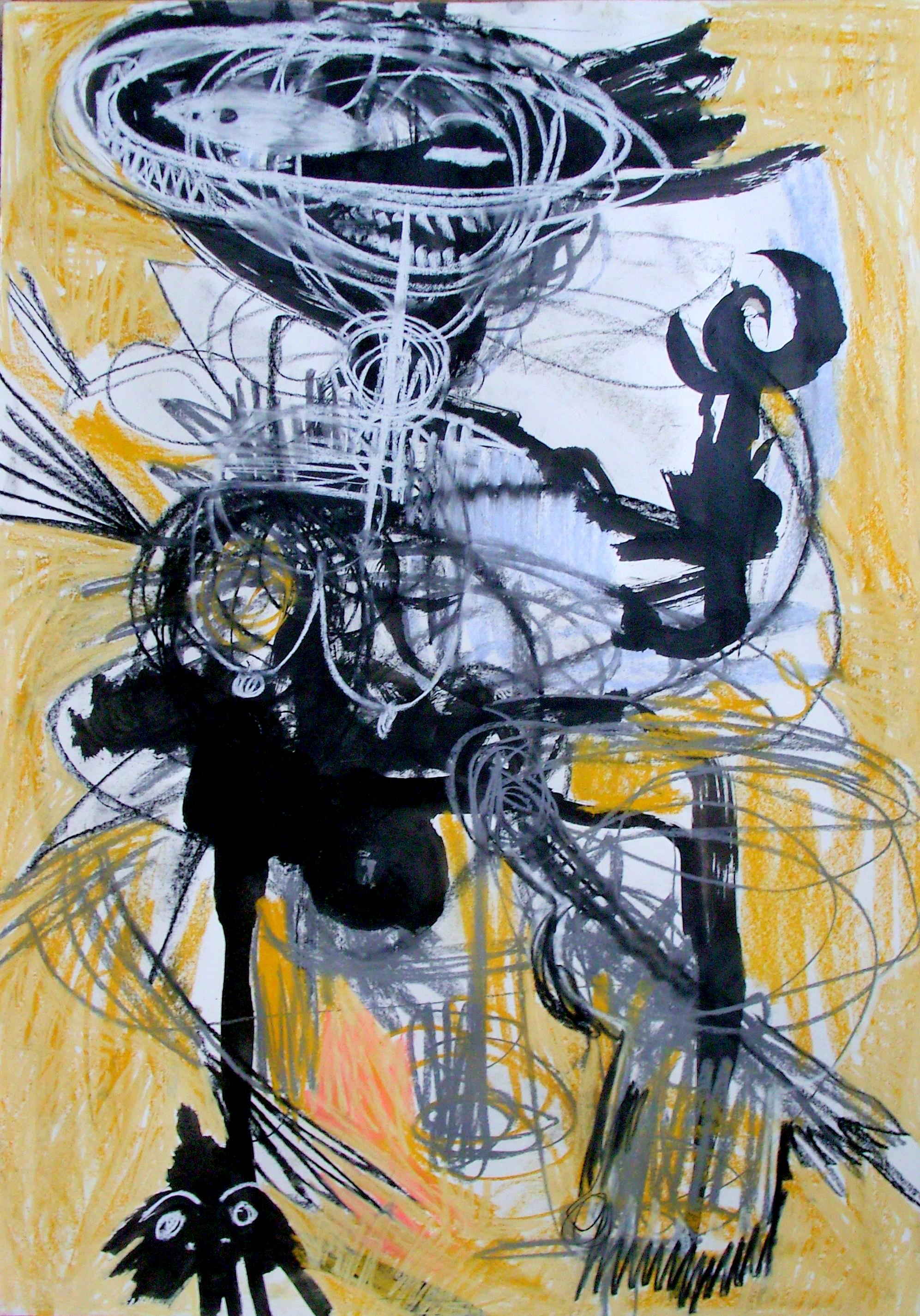 Untitled - Parmis Sayous 21st Century drawing, Iranian contemporary painter