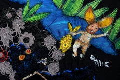Pensieri oscuri - Barbara d'Antuono, arte tessile contemporanea del XXI secolo cucita a mano