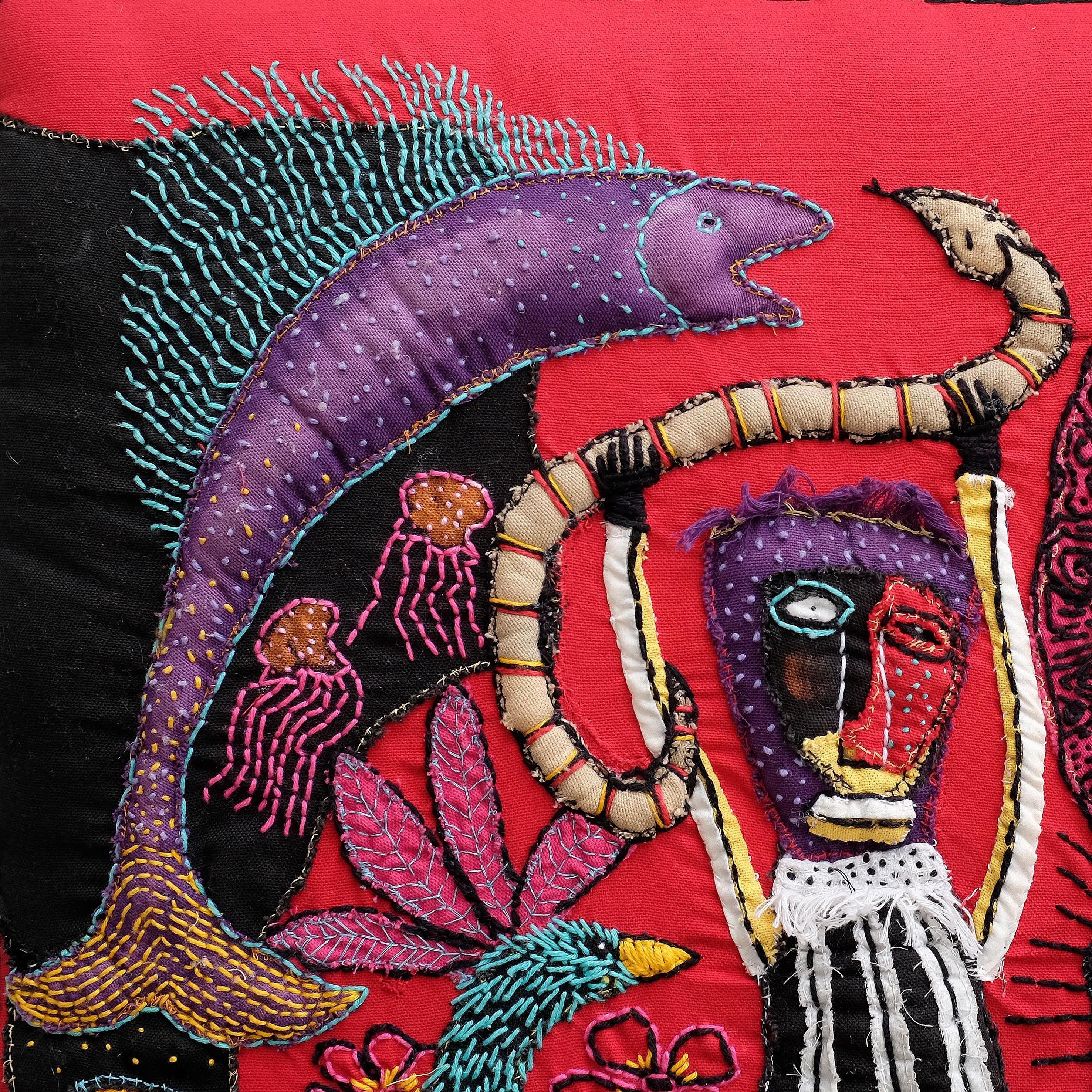 Never Vergessen Sie es! Barbara d'Antuono Zeitgenössische handgenähte Textilkunst des 21. Jahrhunderts im Angebot 1