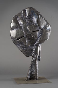 Grey head - Haude Bernabé, 21st Century, Contemporary metal sculpture, figure