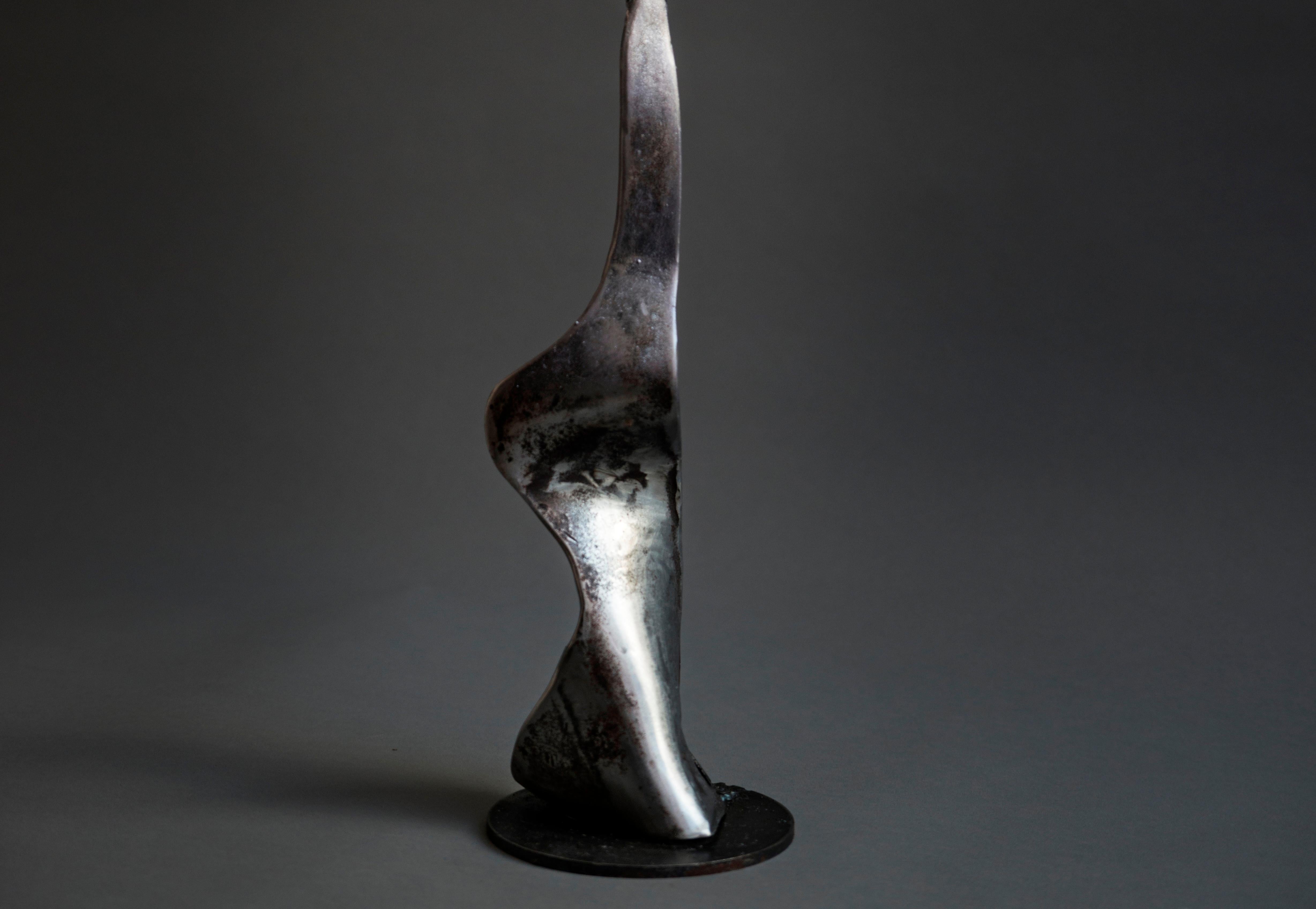 Luz de Luna - Haude Bernabé, Siglo XXI, Escultura contemporánea de metal, figura en venta 2