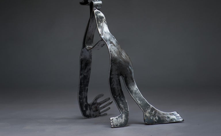The Lunatic - Haude Bernabé, 21st Century, Contemporary metal sculpture, figure For Sale 3