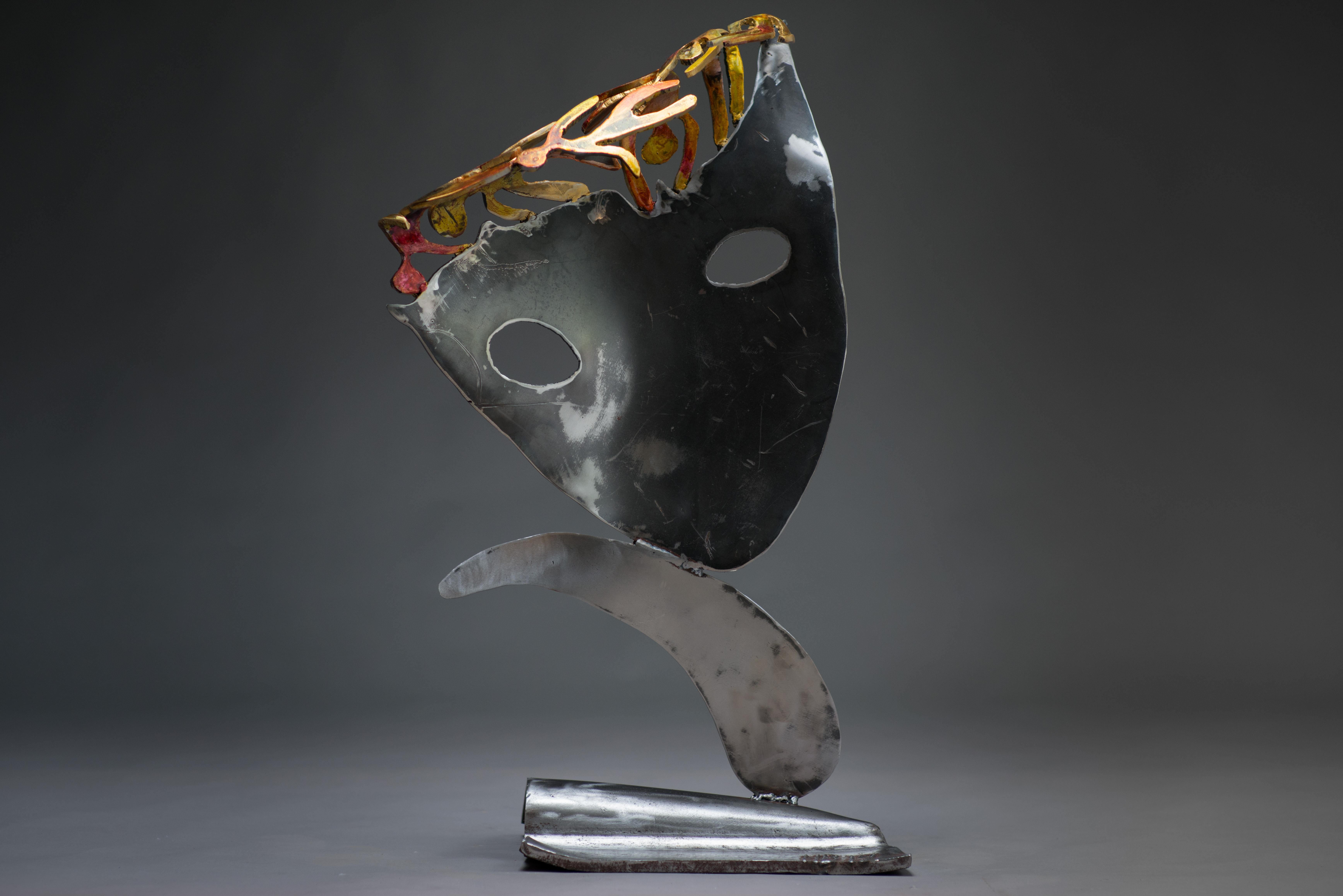 Someones in my head  - Haude Bernabé, 21st Century, Contemporary metal sculpture For Sale 1