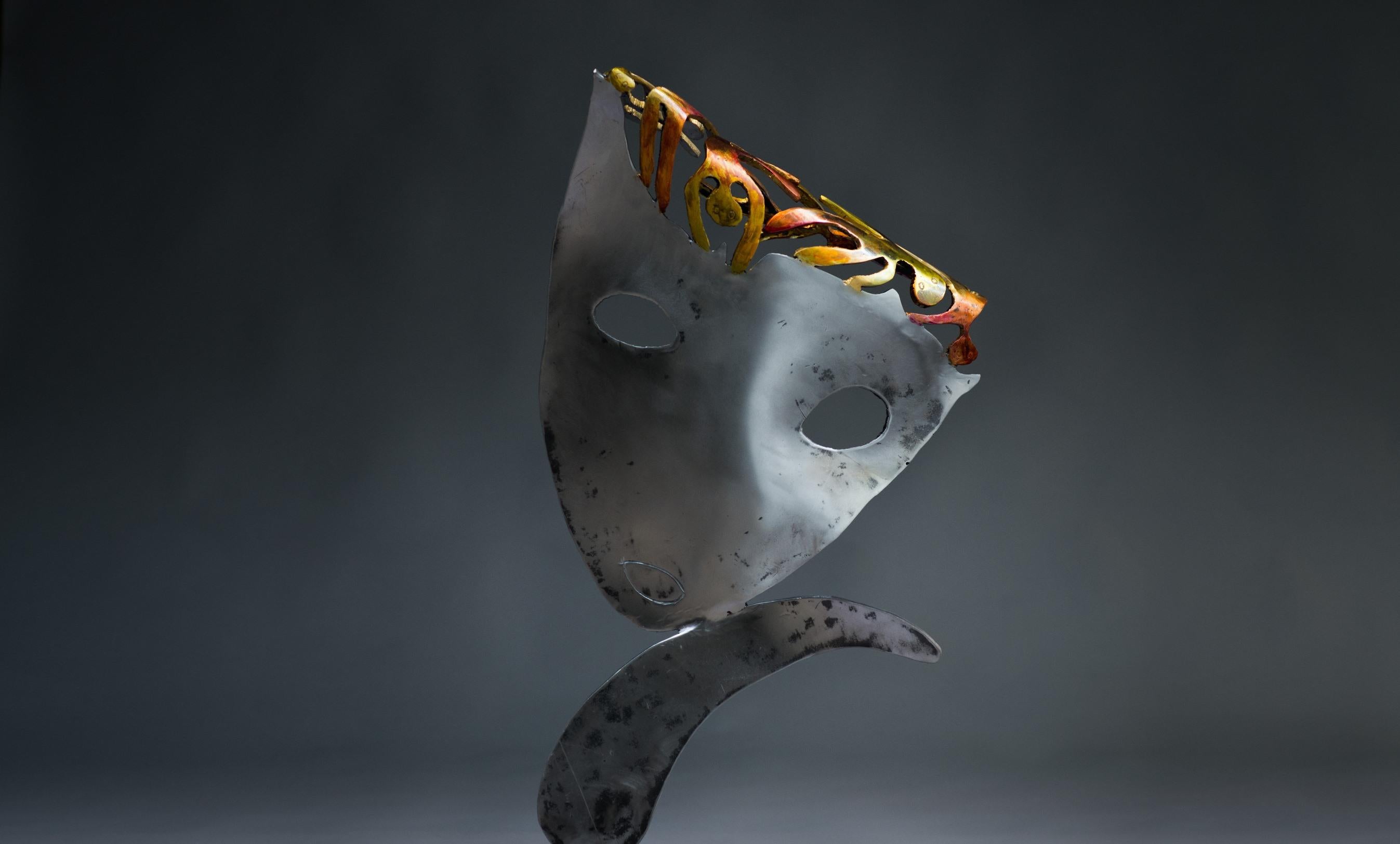 Someones in my head  - Haude Bernabé, 21st Century, Contemporary metal sculpture For Sale 2