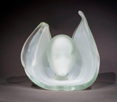 White Light - Haude Bernabé, 21st C., Contemporary Murano blown glass sculpture