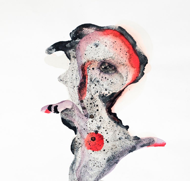 Metamorphosis I - Haude Bernabé, 21st Century, Contemporary Figurative Drawing - Outsider Art Art by Haude Bernabé