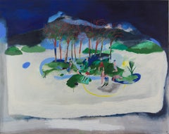 Arbitrary landscape cut-out #2 - Hélène Duclos, Contemporary figurative painting