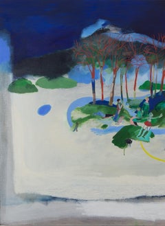 Arbitrary landscape cut-out #2 - Hélène Duclos, Contemporary figurative painting