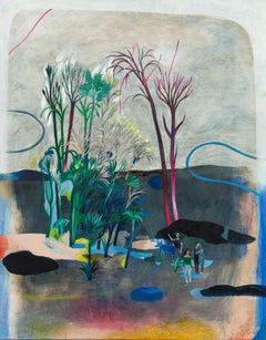 Hélène Duclos - The disappearance of the guardian genius #5 Hélène Duclos, Contemporary painting The disappearance of the guardian genius #5 Hélène Duclos, Contemporary painting