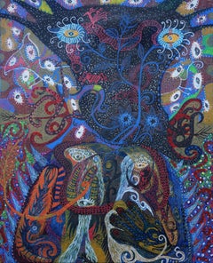 Spies - Imam Sucahyo, 21st Century painting, Figurative art, Outsider art