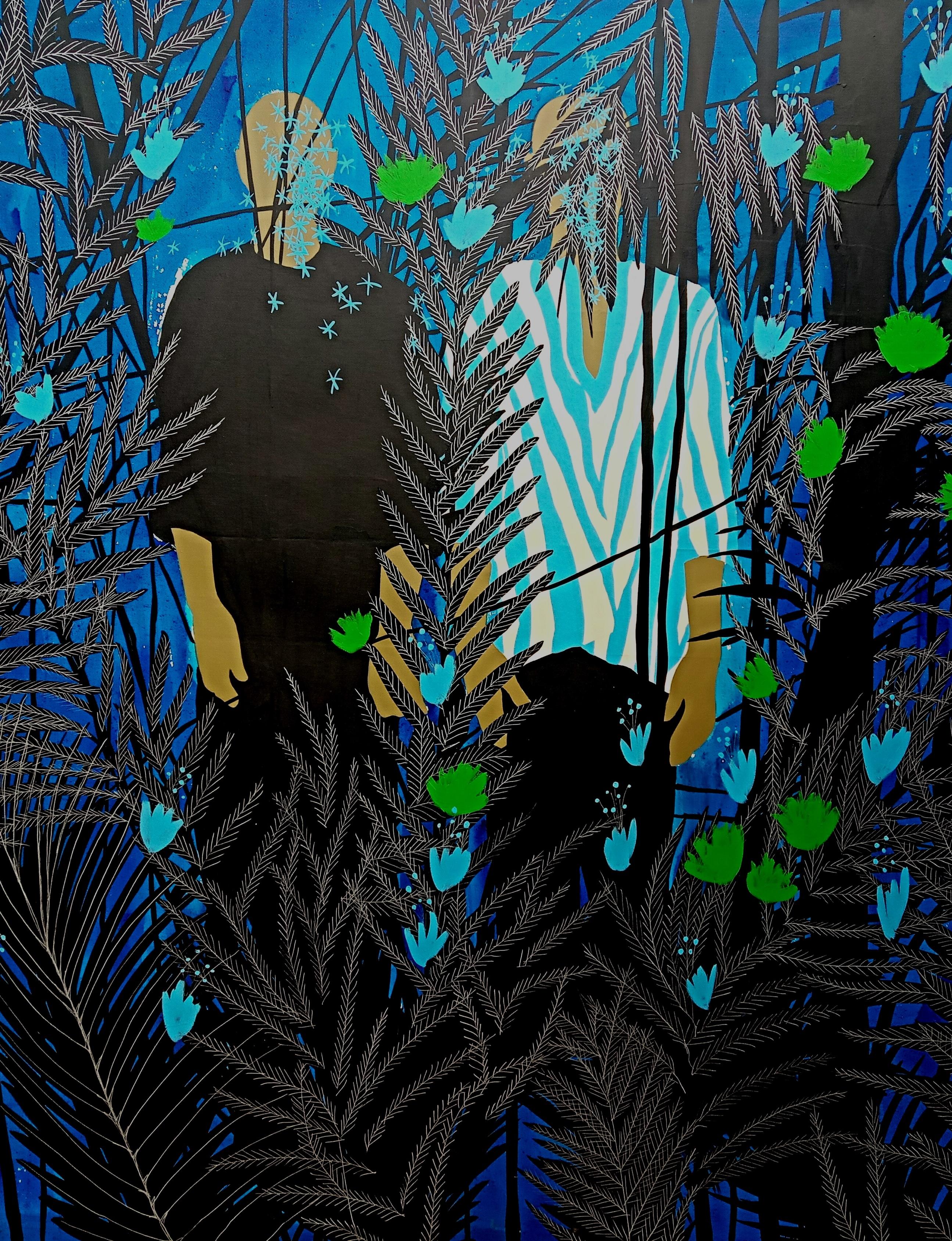The jungle - Moustapha Baïdi Oumarou, 21st Century, African painting 1