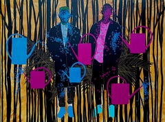 The gardeners - Moustapha Baïdi Oumarou, 21st Century, African painting