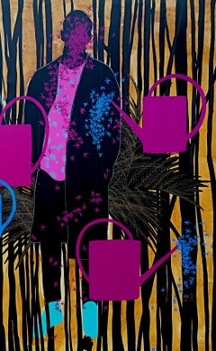 The gardeners - Moustapha Baïdi Oumarou, 21st Century, African painting