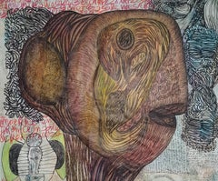 The brain of the monster #1636- Geneviève Seillé, 21st Century, Outsider art