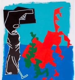 Voir la mer #2 Caroline Veith peinture figurative contemporaine du XXIe siècle art contemporain