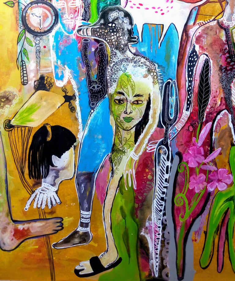 Saving - William Bakaïmo, 21st Century, Contemporary African Painting For Sale 1