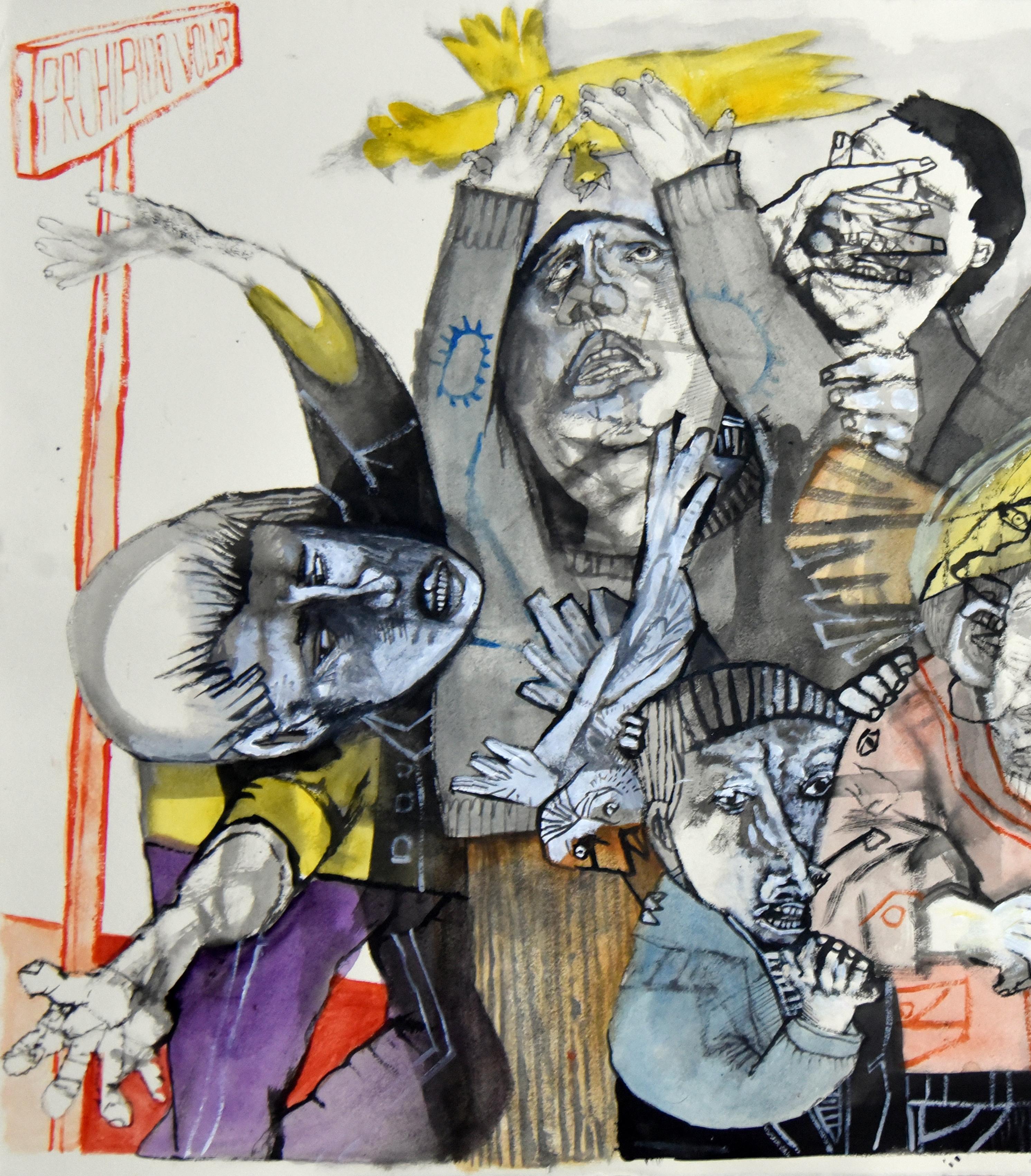 Prohibido volar - Sergio Moscona, 21st Century, Figurative painting 1