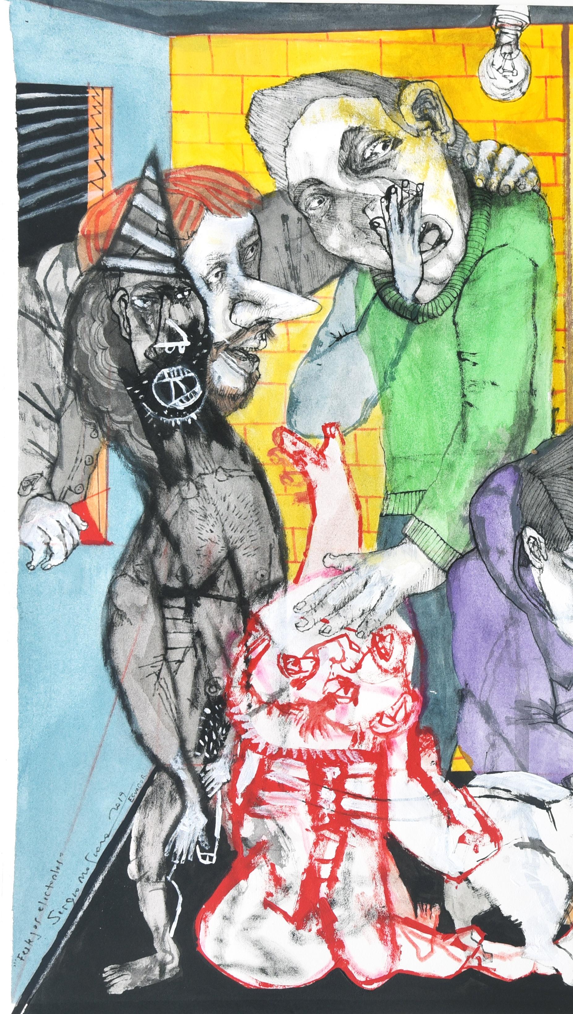 Festejos electorales - Sergio Moscona, 21st Century, Figurative painting 1