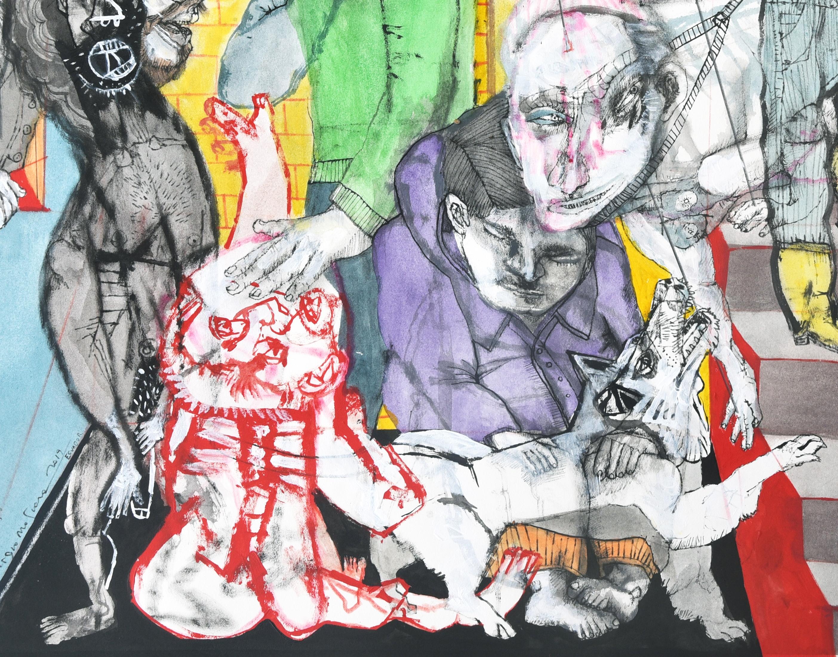 Festejos electorales - Sergio Moscona, 21st Century, Figurative painting 3