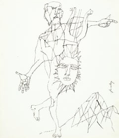 Odes der Sonne - Lajos Szalay, 20. Jahrhundert, Figurative Zeichnung