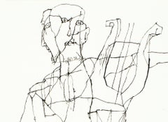 Odes to the sun - Lajos Szalay, 20th Century, Figurative drawing